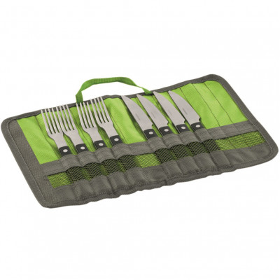 Набір столових приладів для пікніка Outwell BBQ Cutlery Set Green (650666)