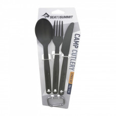 Набір столових приладів Camp Cutlery Set Charcoal від Sea to Summit