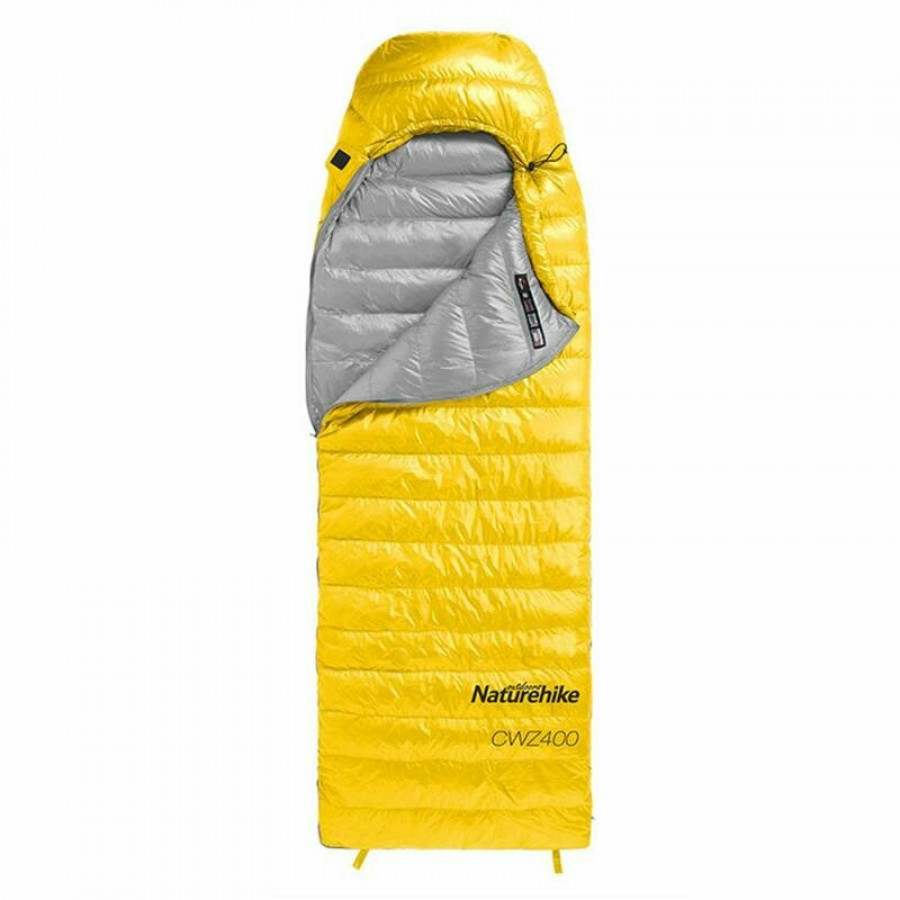 Спальник Naturehike CWZ400 NH19W400-Z, (7°C), p-р L, жовтий