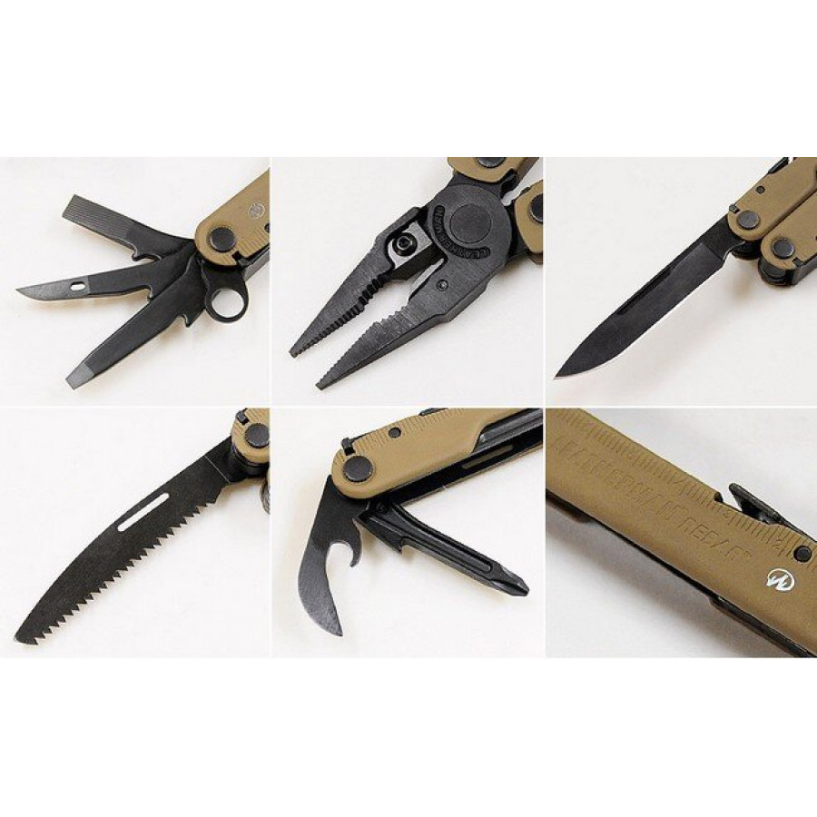 Мултитул LEATHERMAN Rebar Coyote, картонна коробка, синтетичний чохол