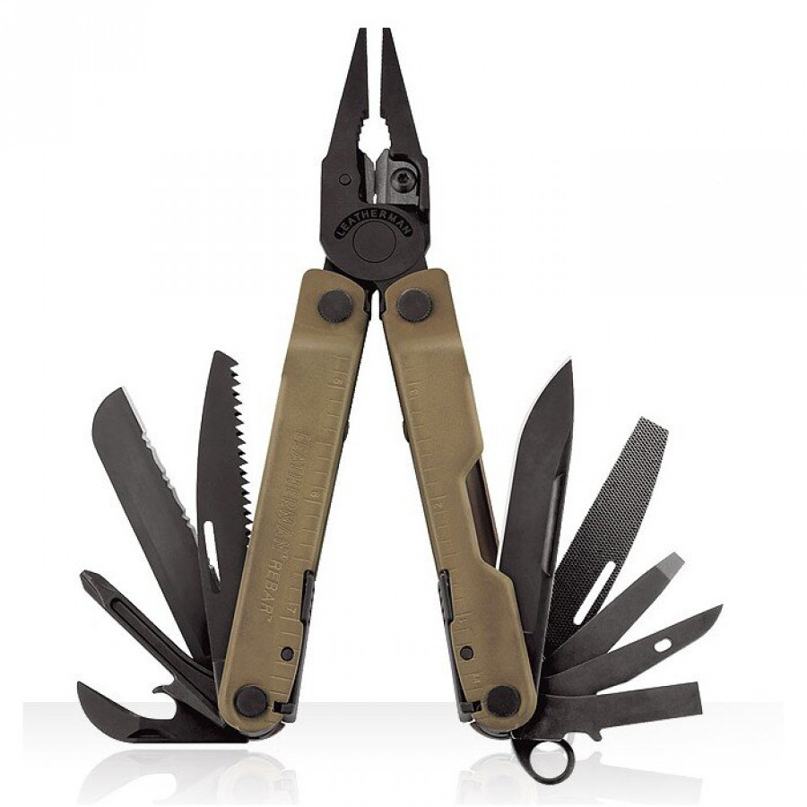 Мултитул LEATHERMAN Rebar Coyote, картонна коробка, синтетичний чохол