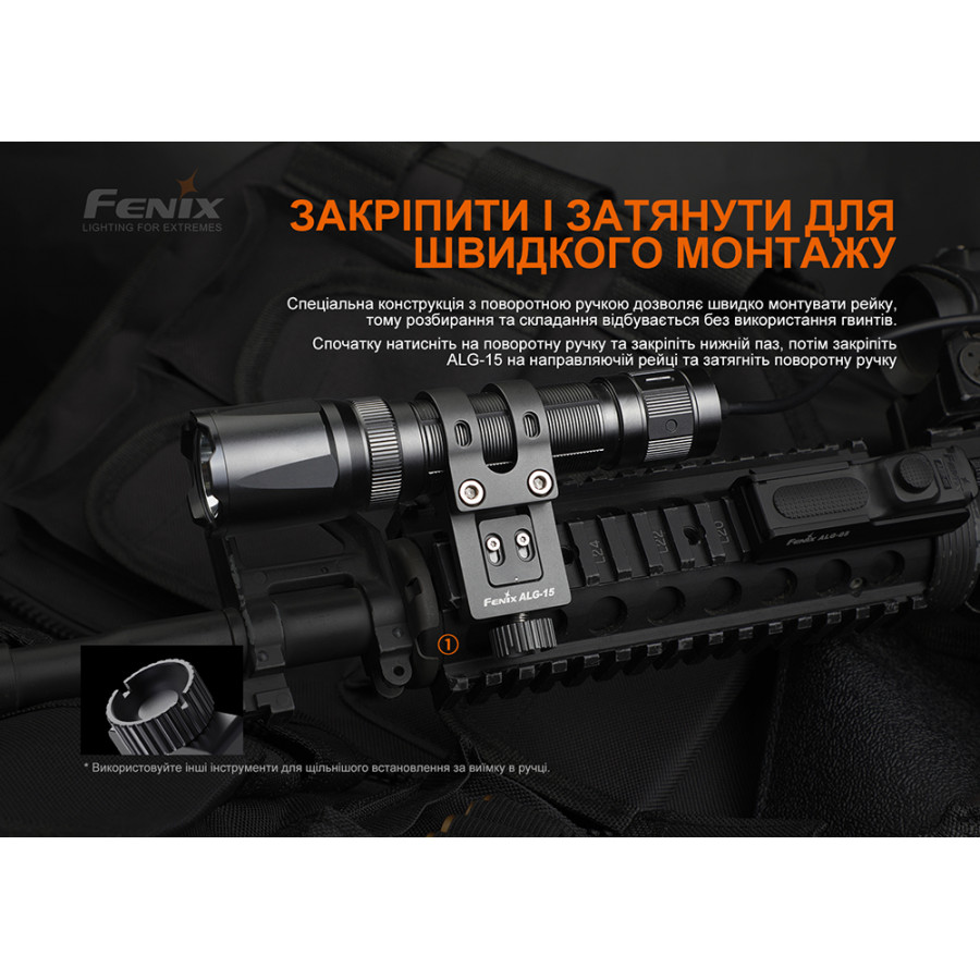 Кріплення на зброю для ліхтарів Fenix ALG-15