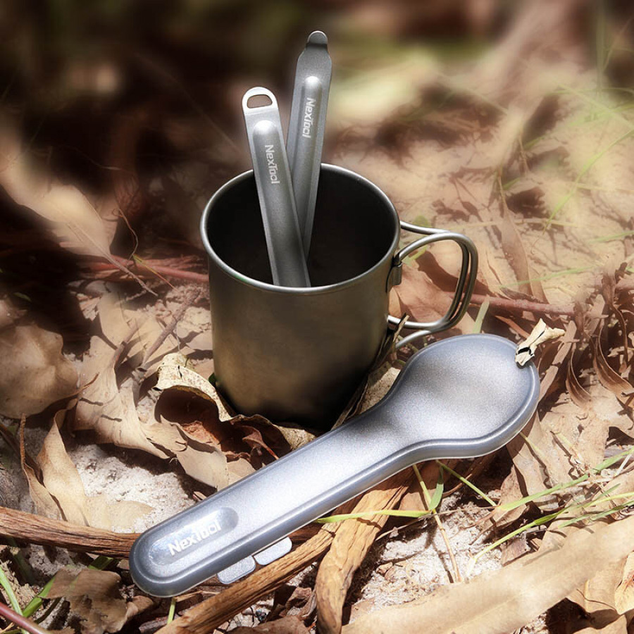 Набір столових приладів ложка, виделка NexTool Outdoor Spoon Fork