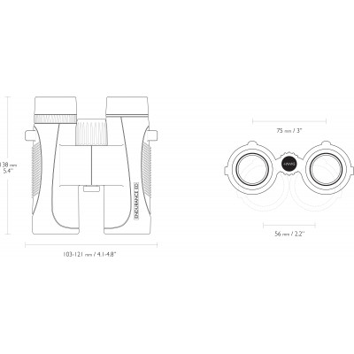 Бінокль Hawke Endurance Top Hinge ED 10x32 Green (36203)