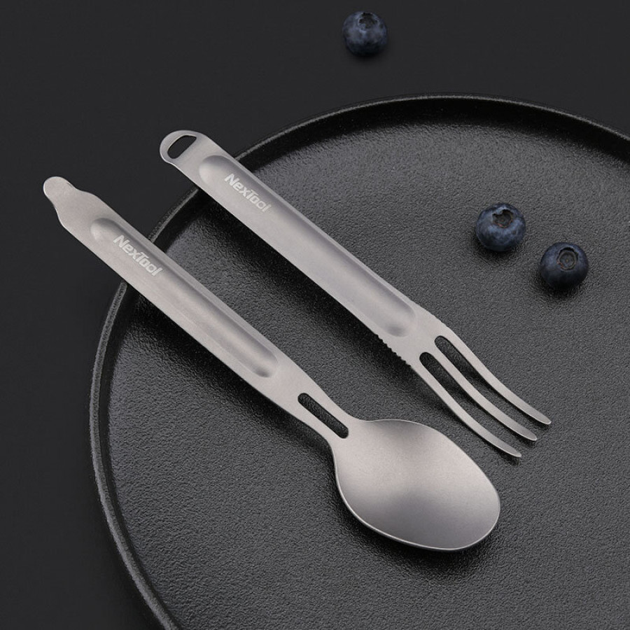 Набір столових приладів ложка, виделка NexTool Outdoor Spoon Fork