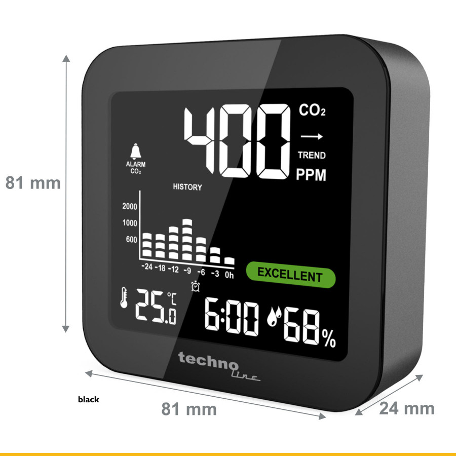 Метеостанція Technoline WL1025 Black (WL1025)