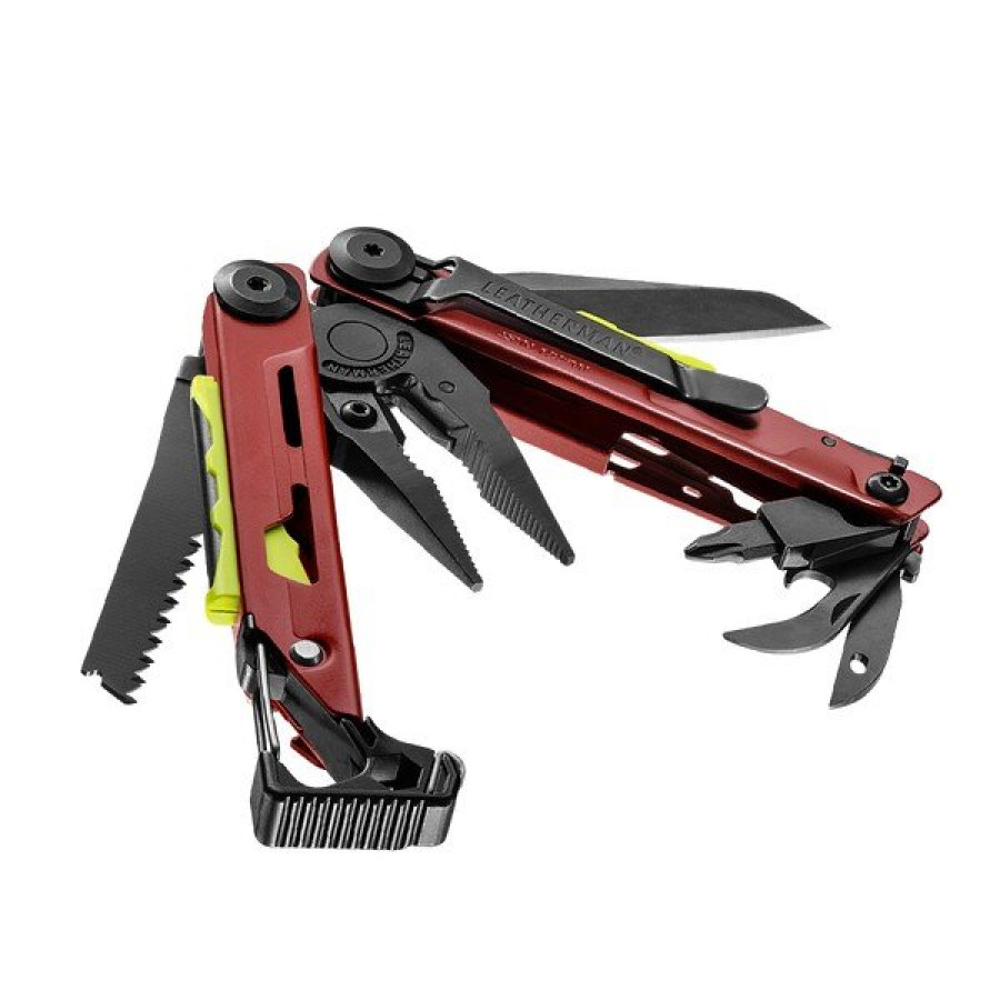 Мультитул LEATHERMAN SIGNAL CRIMSON, синтетичний чохол, картонна коробка