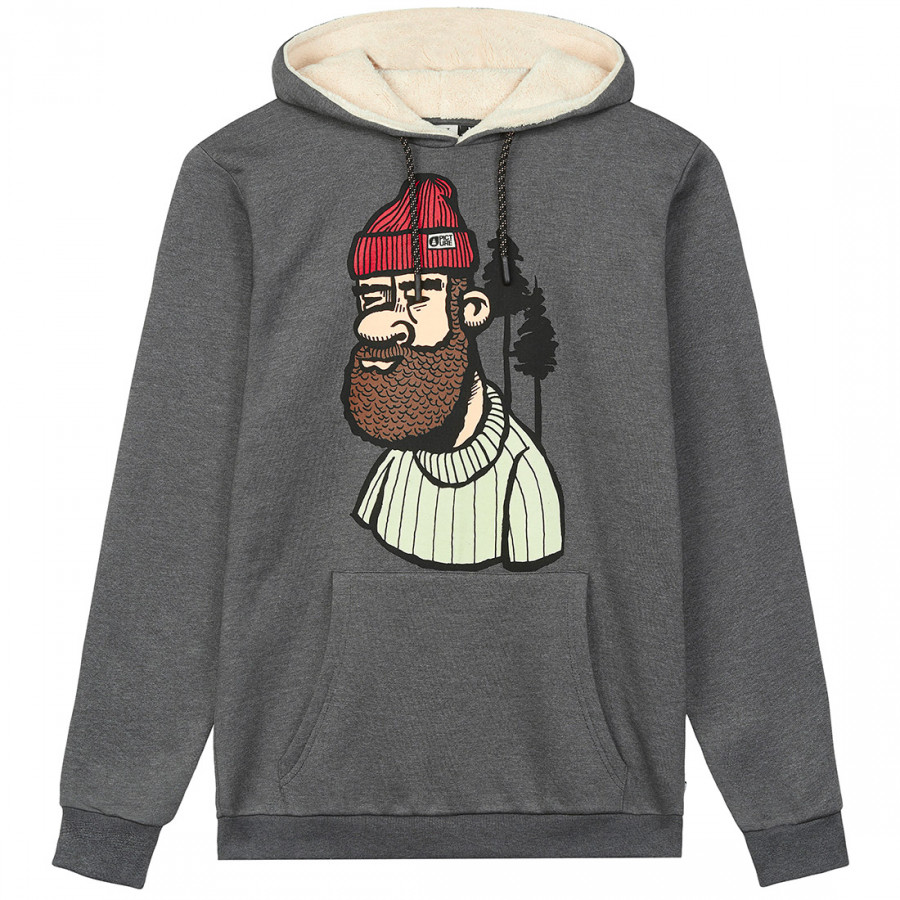 Picture Organic толстовка Mopsa Plush Hoody dark grey melange L