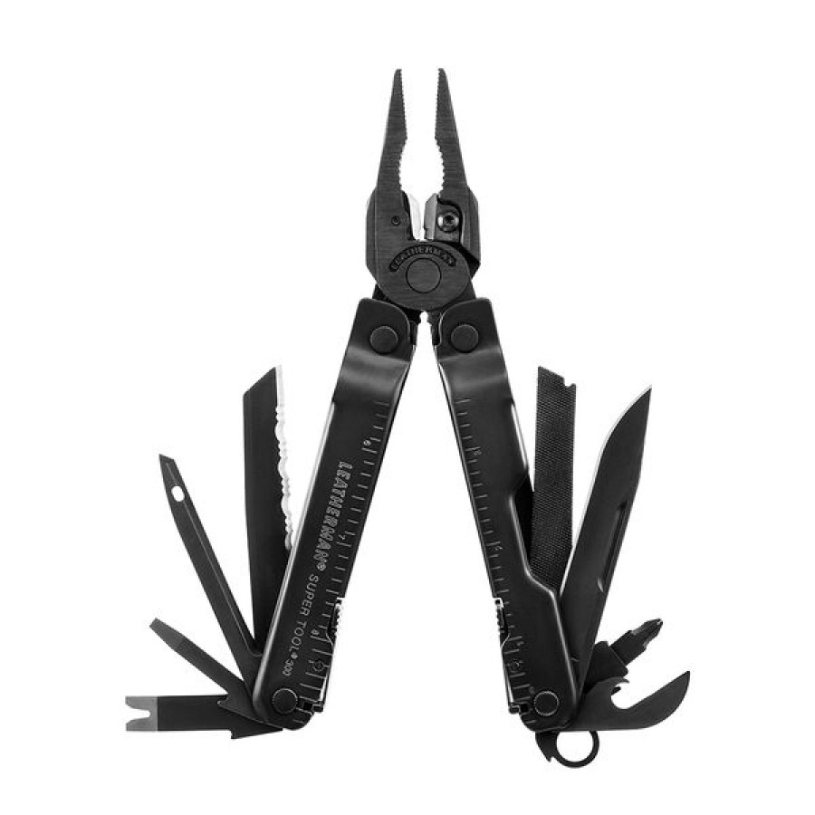 Мультитул LEATHERMAN Super Tool 300M BLACK, чохол MOLLE (черн), картонна коробка