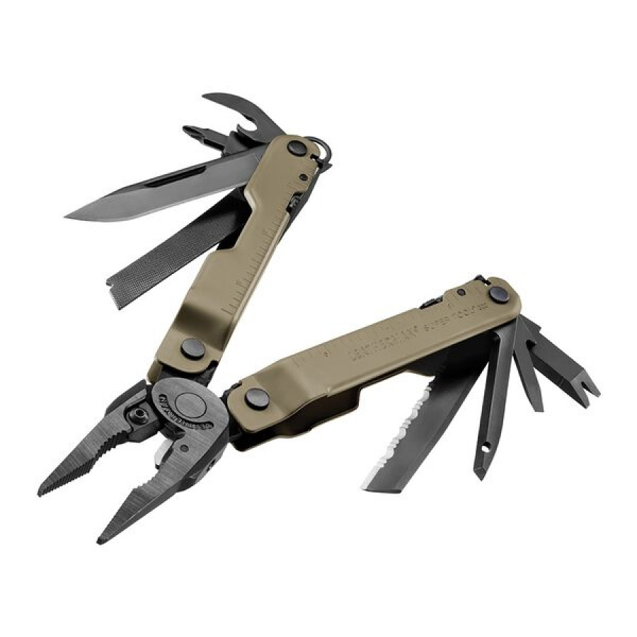 Мультитул LEATHERMAN Super Tool 300M BLACK/COYOTE, чохол MOLLE (черн), карт. кор.