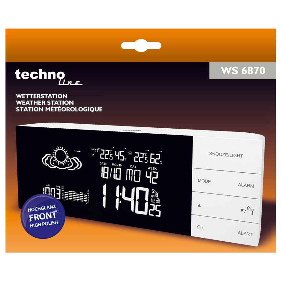 Метеостанція Technoline WS6870 White (WS6870)