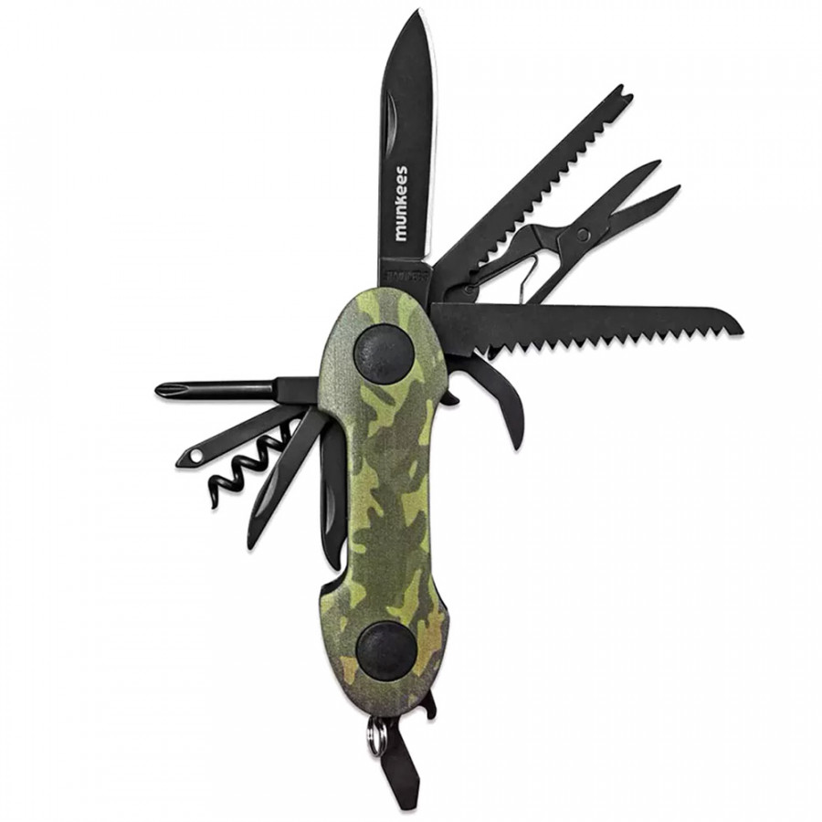 Munkees 2579 брелок-мультиінструмент Pocket Knife Camo green