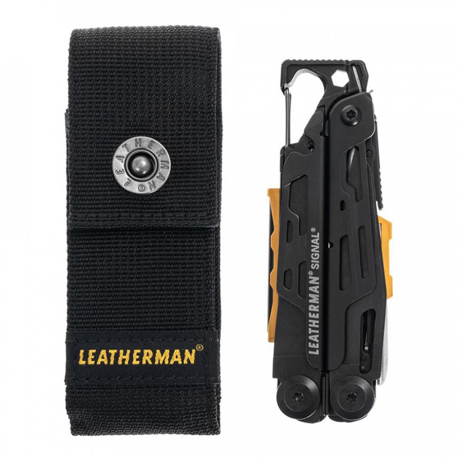 Мультитул LEATHERMAN SIGNAL BLACK, синтетичний чохол, картонна коробка