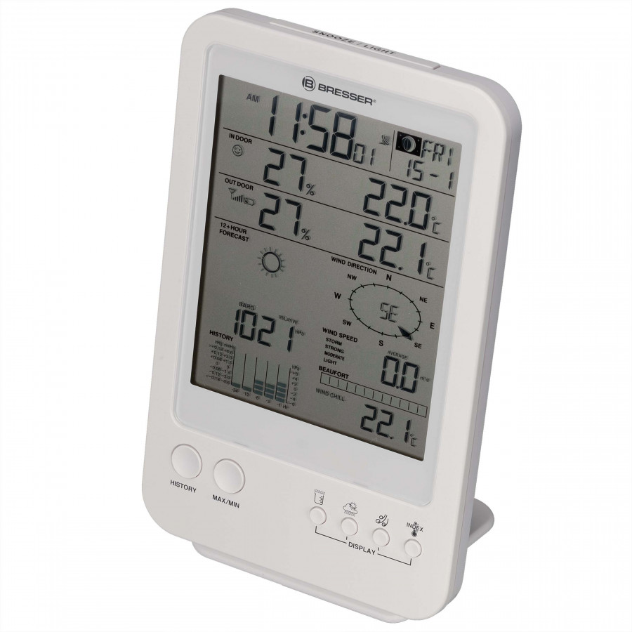 Метеостанція Bresser Weather Center 5-in-1 White (7002511)