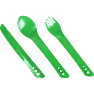 Lifeventure виделка, ложка, ніж Ellipse Cutlery green