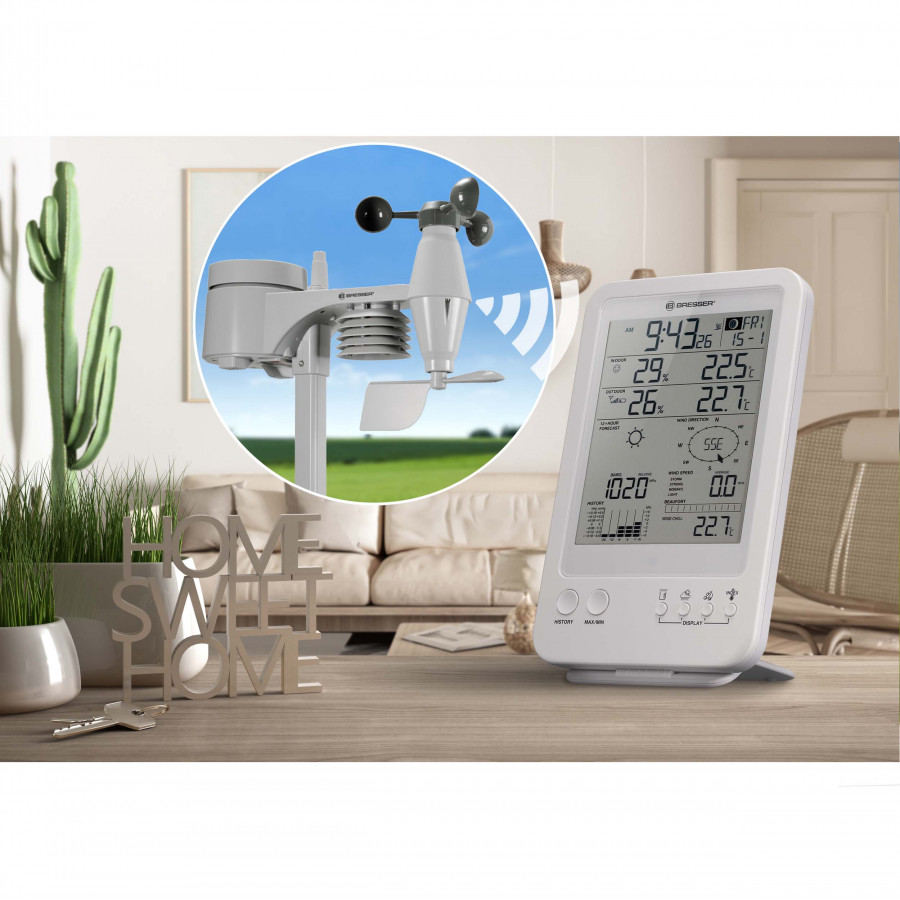 Метеостанція Bresser Weather Center 5-in-1 White (7002511)