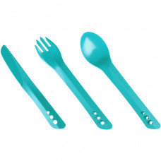 Lifeventure виделка, ложка, ніж Ellipse Cutlery teal