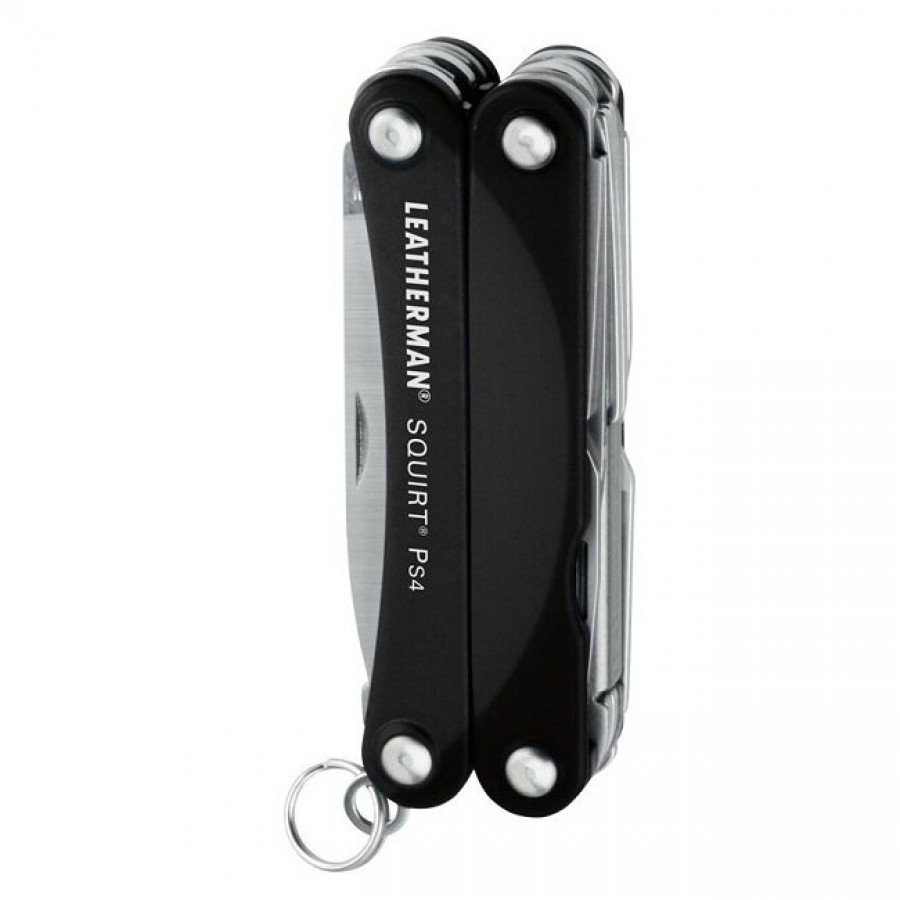 Мультитул LEATHERMAN Squirt PS4 BLACK, картонна коробка