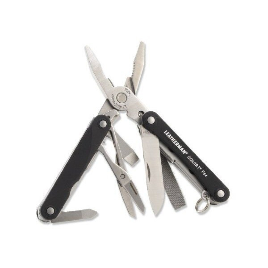 Мультитул LEATHERMAN Squirt PS4 BLACK, картонна коробка