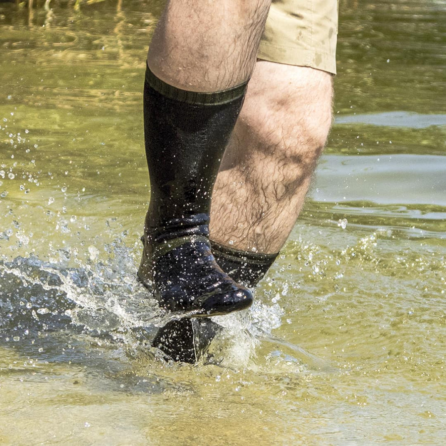 Шкарпетки водонепроникні Dexshell Trekking, р-р L, з зеленою смужкою