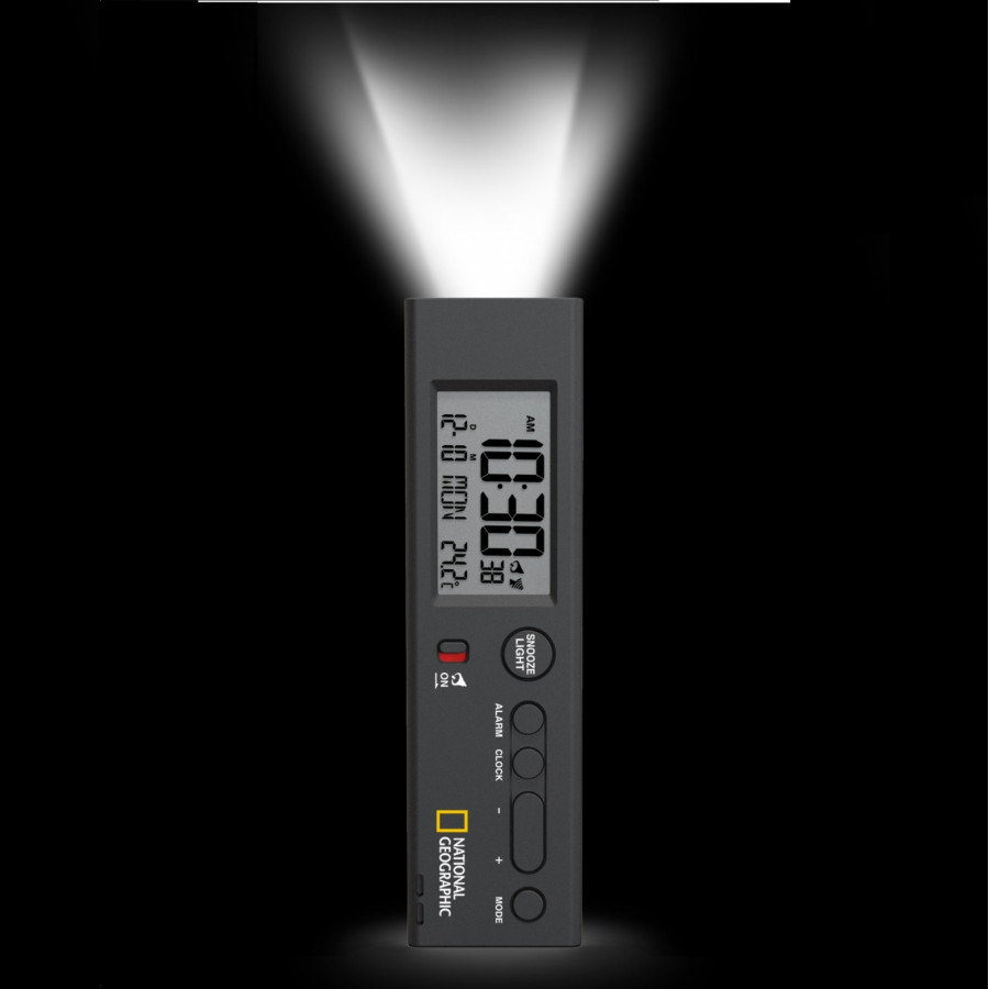 Годинник National Geographic Thermometer Flashlight Black (9060300)