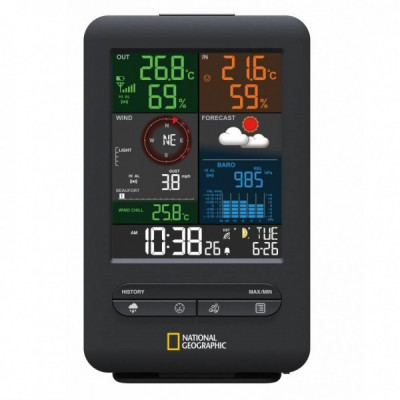 Метеостанція National Geographic Weather Center 5-in-1 256 colour Black (9080500)