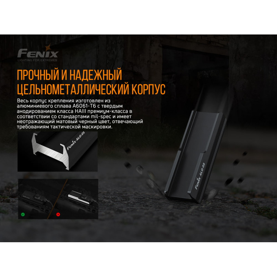 Кріплення для тактичної кнопки Fenix ALG-05