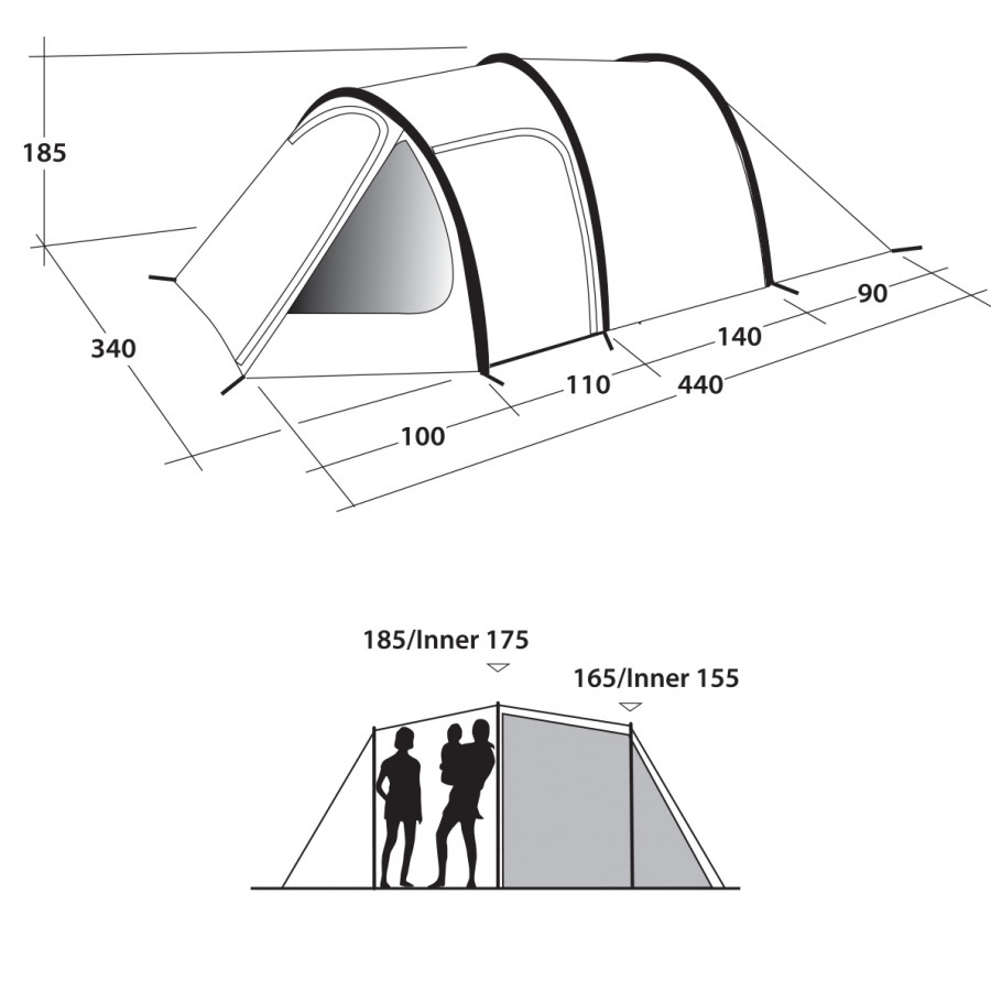 Намет Outwell Earth 5 Blue (111052)