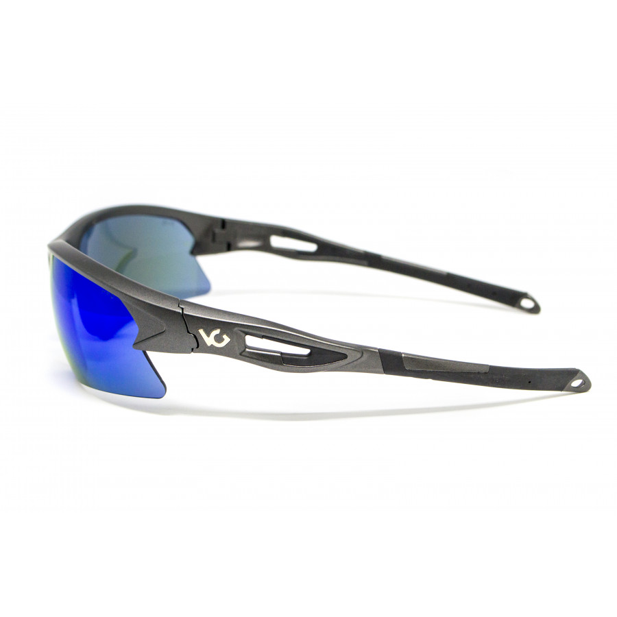 Окуляри захисні Venture Gear MontEagle GunMetal (ice blue mirror) Anti-Fog, дзеркальні сині