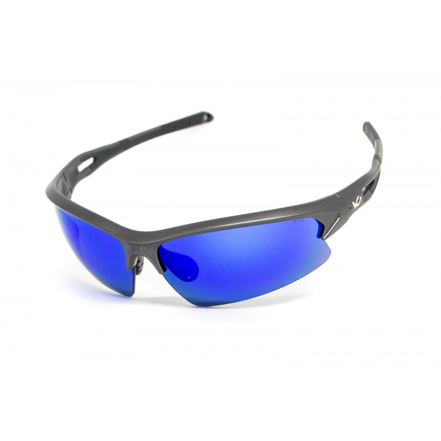 Окуляри захисні Venture Gear MontEagle GunMetal (ice blue mirror) Anti-Fog, дзеркальні сині