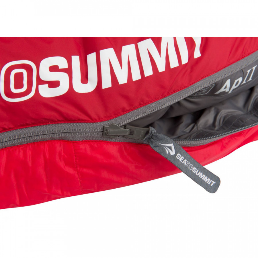 Спальний мішок Sea to Summit Alpine ApII (-12/-20°C), 183 см - Left Zip, Fiery Red/Crimson