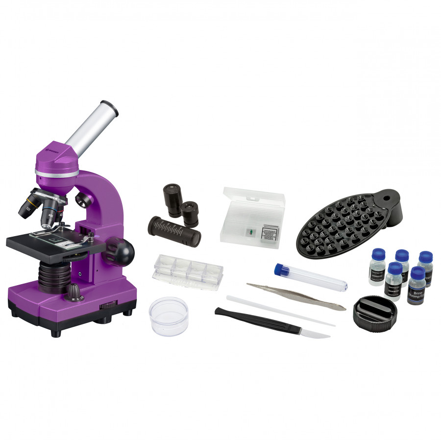 Мікроскоп Bresser Biolux SEL 40x-1600x Purple з адаптером для смартфона (8855600TJ5000)