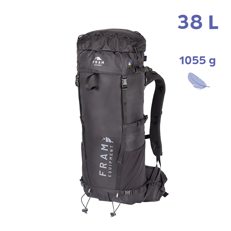 Рюкзак Lukla 38L L чорний