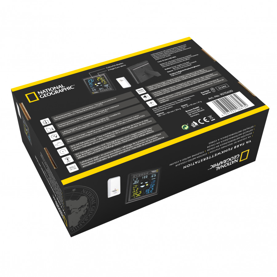 Метеостанція National Geographic VA Colour (Black) (9070600)