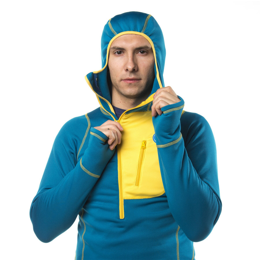 Кофта GJ-Hoody М бірюзовий-жовтий