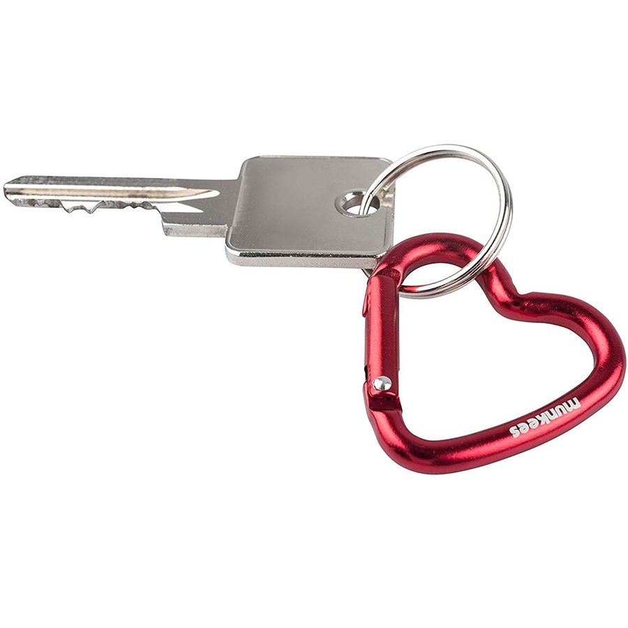 Munkees 3220 карабіни Mini Heart 2-Pack red