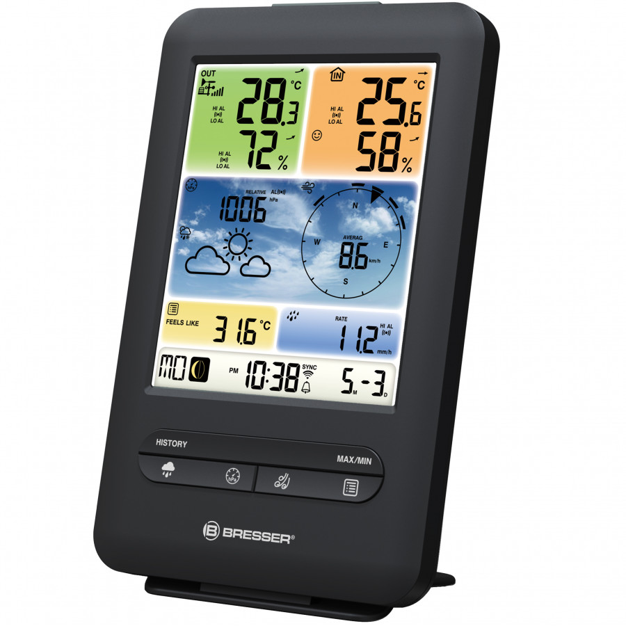 Метеостанція Bresser Weather Center 5-in-1 V WIFI Professional colour (7002585)