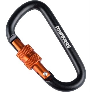 Munkees 3246 карабін D with Screw Lock 6 mm x 60 mm black