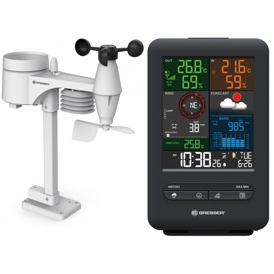 Метеостанція Bresser Weather Center 5-in-1 Beaufort (7002525)