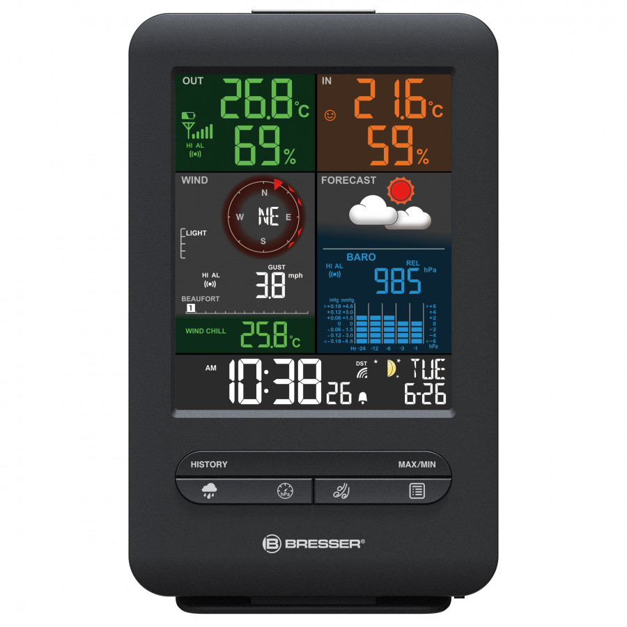 Метеостанція Bresser Weather Center 5-in-1 Beaufort (7002525)