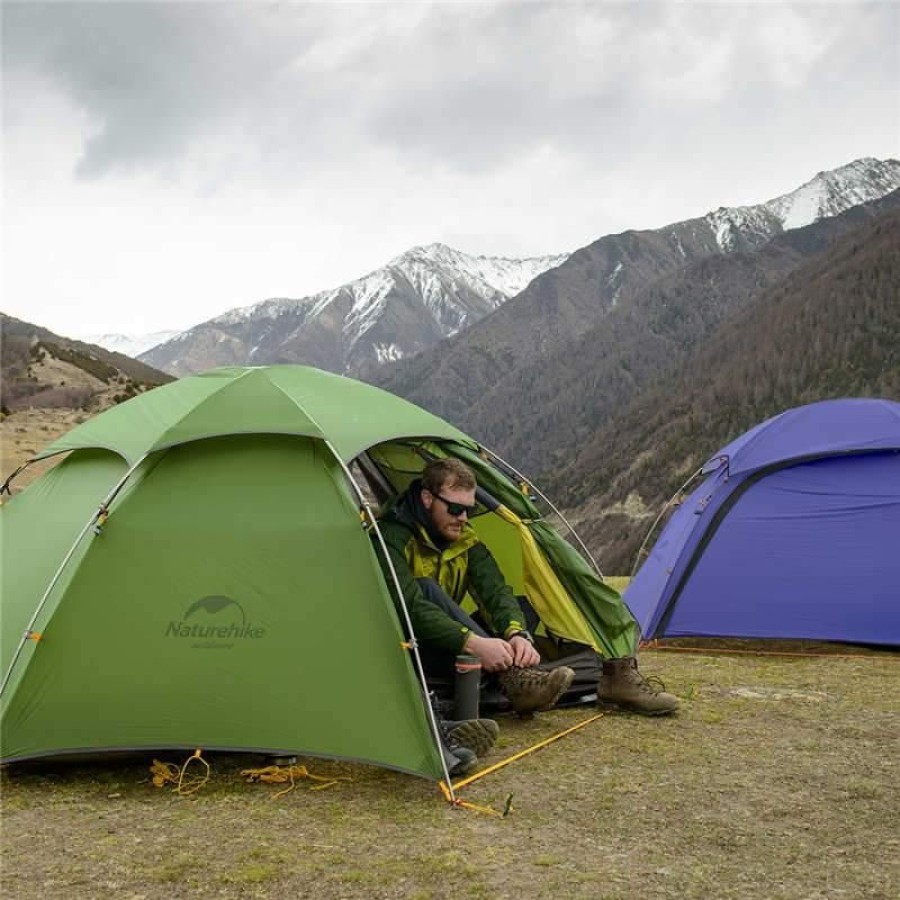 Намет двомісний зі сферичним куполом Naturehike NH17K240-Y, темно-зелений