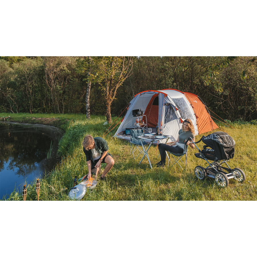 Гриль вугільний Easy Camp Adventure Grill Silver (680193)