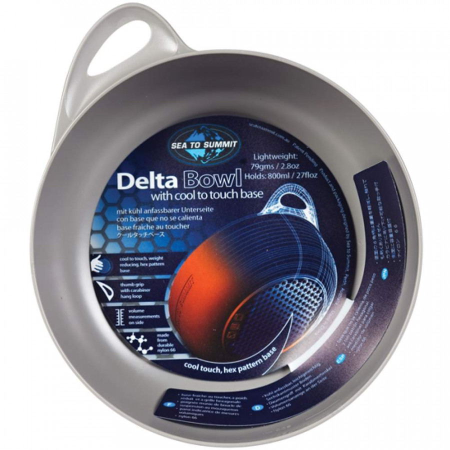 Миска з кришкою Delta Bowl Orange/ Grey, 800 мл від Sea to Summit