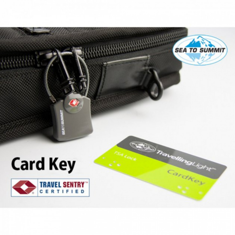 Замок для дорожньої сумки Cardkey TSA Lock Grey від Sea to Summit (STS ATLTSACK)