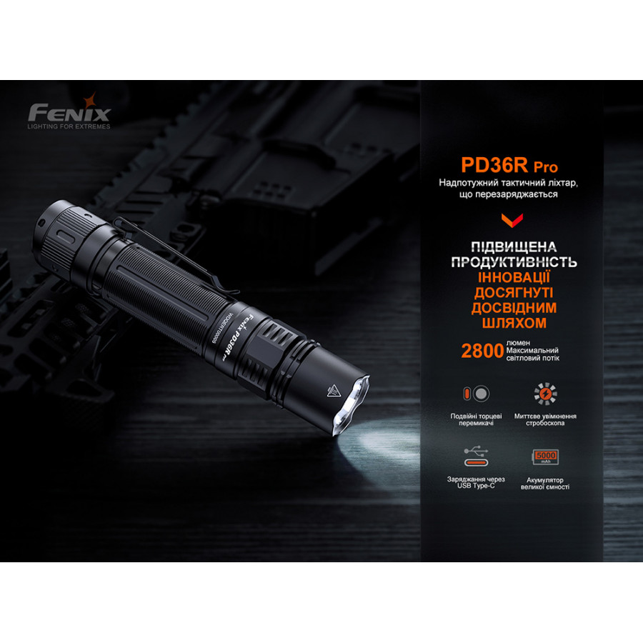 Ліхтар ручний Fenix PD36R Pro