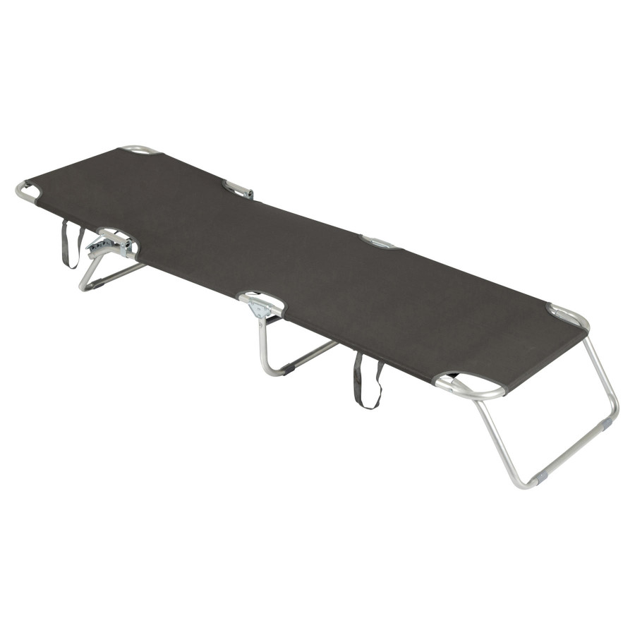 Ліжко розкладне Bo-Camp Sun Lounger 3 Positions Anthracite (1304480)