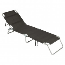 Ліжко розкладне Bo-Camp Sun Lounger 3 Positions Anthracite (1304480)