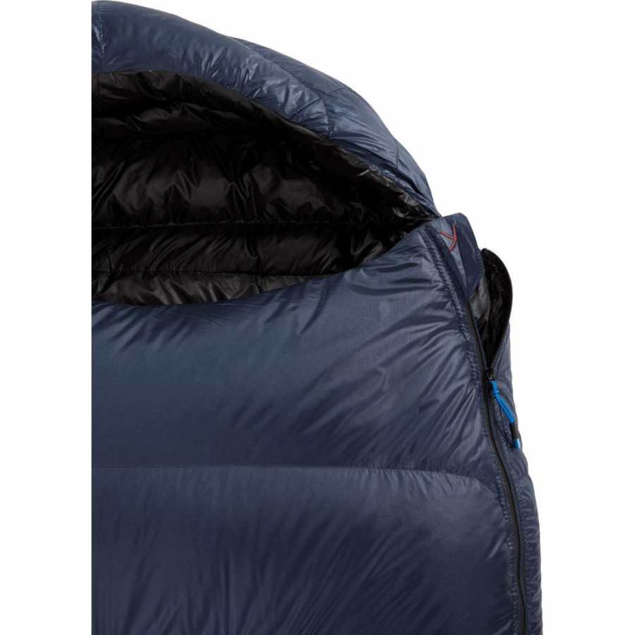 Спальний мішок Nordisk Passion Five X Large (-2/-7°C), 205 см - Left Zip, mood indigo/black