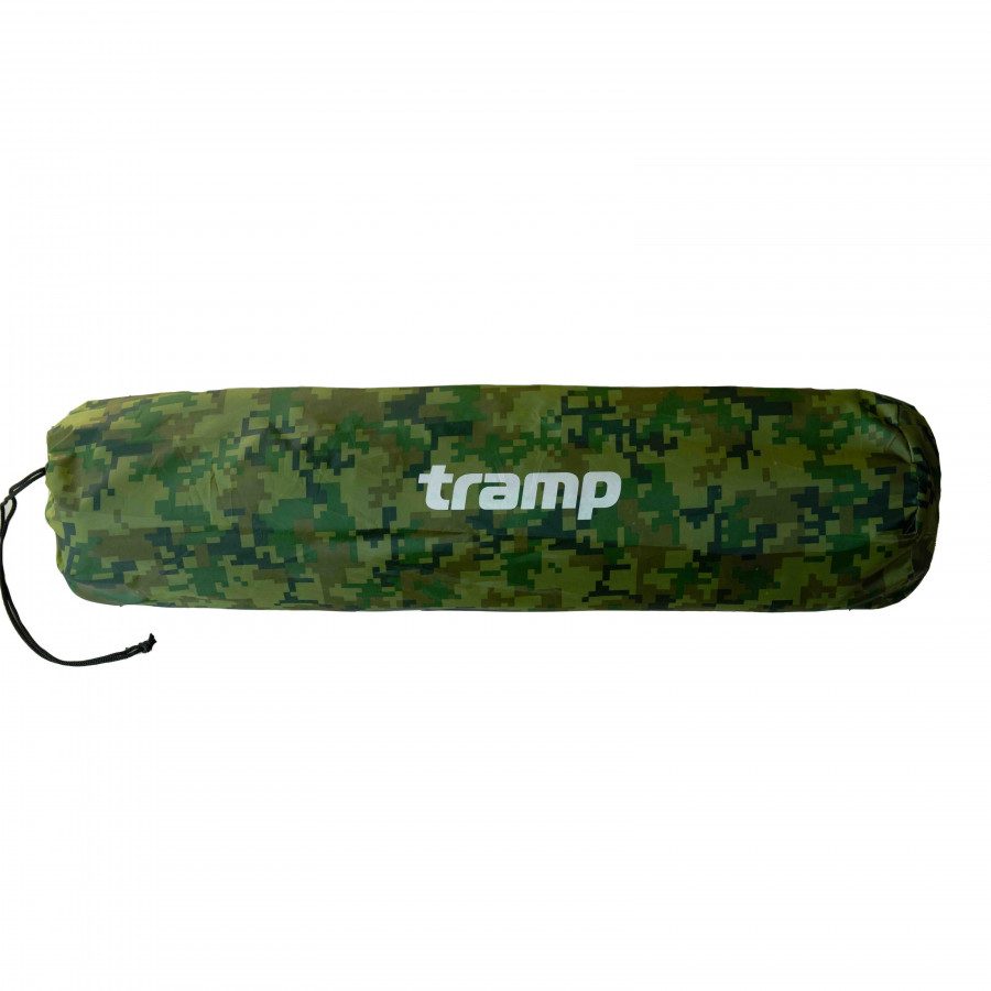 Килимок самонадувний Tramp з можливістю зістібання camo 185х65х5 UTRI-007