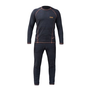 Термобілизна чоловіча Tramp Microfleece комплект (футболка+штани) black UTRUM-020, UTRUM-020-black-XL